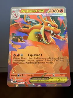 Mega Charizard Y ex 022/217 Ascended Heroes Double Rare Holofoil Pokemon - Image 1