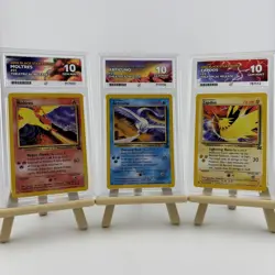 Pokemon Moltres Articuno Zapdos 21 22 23 Black Star Promo 2000 - ACE 10 - Image 1