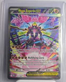 Pokemon TCG Mega Zygarde EX Rare Full Art Holo 120/088 English - Image 1