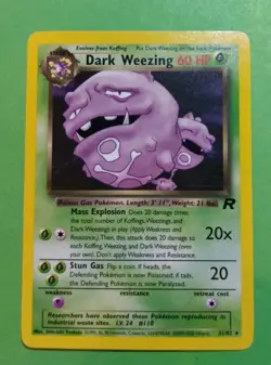 Dark Weezing 31/82 Team Rocket Regular Pokemon, LP - Image 1