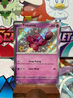 Tinkatink 165/091 Baby Shiny - Paldean Fates - Pokemon TCG - SHIPS FAST - Image 1