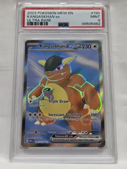 Kangaskhan ex 190/165 PSA 9 Pokemon SV: 151 Ultra Rare 2023 Ultra Rare - Image 1