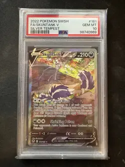 Pokemon TCG Skuntank v Alt Art 181/195 Ultra Rare Full Art PSA 10 - Image 1