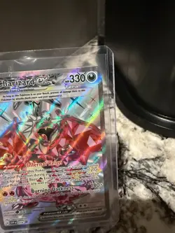 Pokemon TCG Paldean Fates Charizard EX SVP 074 Black Star Promo - Image 3