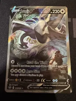 Pokemon TCG Lugia V Alt Art 186/195 SWSH12 Silver Tempest Holo - Image 1