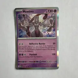 Pokemon TCG Mewtwo Rare 150/165 Scarlet & Violet 151 Basic 130 HP Holo - Image 1