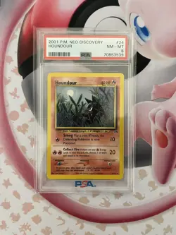 Houndour #24 Pokemon Neo Discovery PSA 8 - Image 1