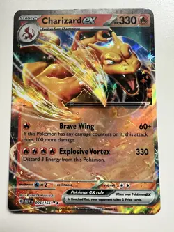 Pokemon TCG Charizard ex Scarlet & Violet - 151 006/165 Holo Double Rare NM - Image 1