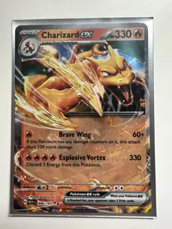 Pokemon TCG Charizard ex Scarlet & Violet - 151 006/165 Holo Double Rare NM - Image 2