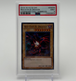 Red-Eyes B. Dragon PSA 9 LC01-EN006 YuGiOh Legendary Collection Gameboard Ed. - Image 1