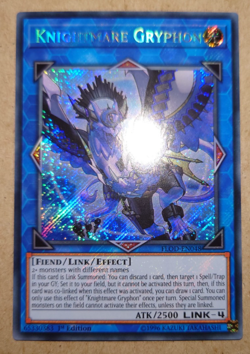 Knightmare Gryphon Yu-Gi-Oh! FLOD-EN048 1st Secret Rare - Image 1