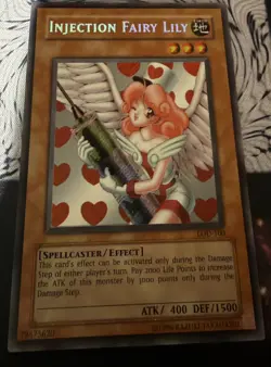 Yugioh - SECRET RARE - Injection Fairy Lily - LOD-100 - Unlimited Edition - LOOK - Image 1