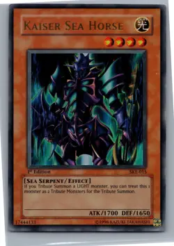 Kaiser Sea Horse Ultra Rare Starter Deck: Kaiba Evolution SKE-015 LP - 1st Ed - Image 1
