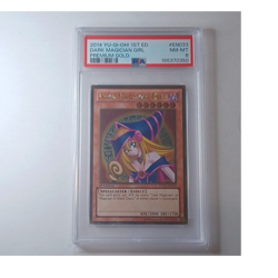 Yu-Gi-Oh! Dark Magician Girl PGLD-EN033 Premium Gold 1st Ed. Gold Rare PSA 8 - Image 1