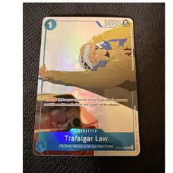 Bandai One Piece Card Game Trafalgar Law Character ST03-008 Holo Blocker - Image 1