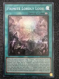 Yugioh Primite Lordy Lode MP25-EN114 Prismatic Secret Rare 1st Edition NM - Image 1
