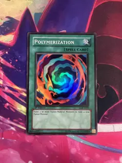 Polymerization LOB-A059 1st Super Rare SPELL CARD Near Mint Yugioh TCG - Image 1