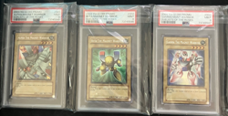 Yugioh Alpha Beta Gamma the Magnet Warrior DOR-001/2/3 PSA 9 MINT Set of 3 - Image 1