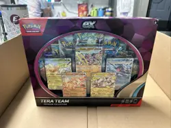 Pokemon Tera Team Premium Collection ex: Includes Foil Cards And Boosters - Image 1