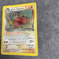 Pokemon TCG Team Rocket Dark Dugtrio 6/82 Holo Rare Pokemon Card MP - Image 4