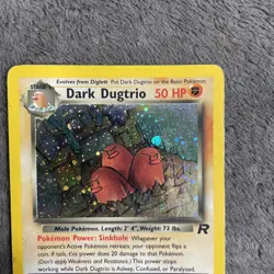 Pokemon TCG Team Rocket Dark Dugtrio 6/82 Holo Rare Pokemon Card MP - Image 5