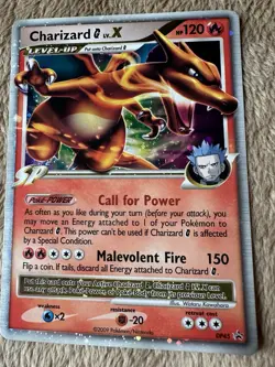 2009 Pokemon TCG Charizard Lv X Diamond & Pearl BLACK STAR PROMOS Holo Card DP45 - Image 1