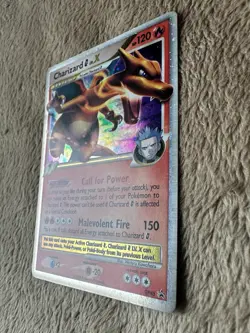 2009 Pokemon TCG Charizard Lv X Diamond & Pearl BLACK STAR PROMOS Holo Card DP45 - Image 2
