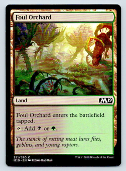 Foul Orchard Magic The Gathering Core Set 2019 M19 MTG Card FREE SHIPPING ! - Image 1