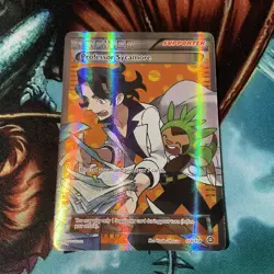 Professor Sycamore 114/114 Steam Seige NM Full Art Ultra Rare Pokemon Card MINT - Image 3