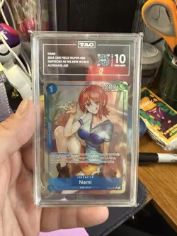 2024 One Piece Card Game Nami OP09-050 Alternate Art TAG 10 LIKE PSA 10 - Image 1