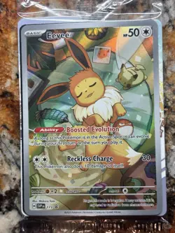 Eevee Pokemon SVP 173 Full Art Illustration Rare Black Star Promo, NM Sealed - Image 2