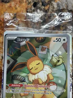 Eevee Pokemon SVP 173 Full Art Illustration Rare Black Star Promo, NM Sealed - Image 4