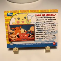 Pokemon TCG C'mon, We Need Help Pokemon Topps Pikachu's Vacation 53 - Image 2