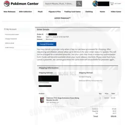 Chaos Rising ETB and Booster Bundle Pokemon Center. PRESALE - Image 2