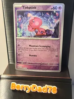 Tinkatink 082/182 Sv04: Paradox Rift Reverse Holo Pokemon TCG NM - Image 1