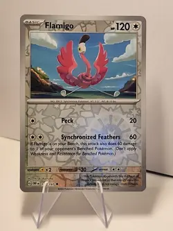 Flamigo 185/197 SV03: Obsidian Flames Reverse Holo Pokemon TCG NM - Image 1