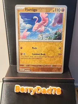 Flamigo 106/182 Sv04: Paradox Rift Reverse Holo Pokemon TCG NM - Image 1