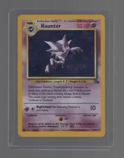 HAUNTER 6/62 HOLO RARE FOSSIL POKEMON UNLIMITED MP/LP- - Image 1