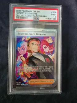 Pokemon PSA 9 Team Rockets Giovanni SIR 238/182 Destined Rivals - Image 1