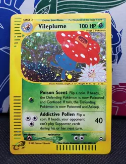 Vileplume H31/H32 Holo Rare Aquapolis E-Reader Vintage WOTC Pokemon TCG - Image 1