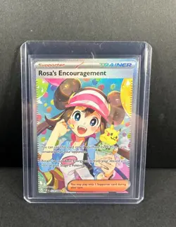 🔥 Pokemon Rosa's Encouragement Trainer Supporter Full Art Holo SIR 123/088 🔥 - Image 1