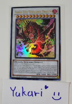 Snake-Eyes Vengeance Dragon ALIN-EN040 1st Edition Yu-Gi-Oh! TCG Mint - Image 1