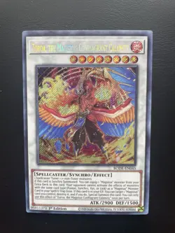 Yugioh Zoroa, The Magistus Conflagrant Calamity BODE-EN045 Secret Rare 1st Ed LP - Image 1