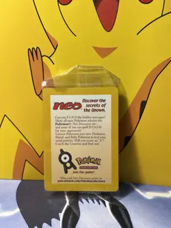 POKEMON - NEO DISCOVERY - ENTEI PROMO CARD - SECRETS OF UNOWN - Sealed WOTC - Image 1
