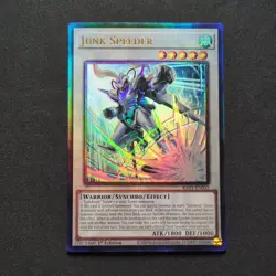 Junk Speeder 1st Edition Prismatic Ultimate Rare RA01-EN032 Yu-Gi-Oh! - Image 1