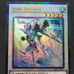 Junk Speeder 1st Edition Prismatic Ultimate Rare RA01-EN032 Yu-Gi-Oh! - Image 2