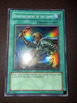 Yu-Gi-Oh! Reinforcement of the Army -LOD-028- Super Rare- 1st Edition LP! - Image 1