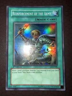 Yu-Gi-Oh! Reinforcement of the Army -LOD-028- Super Rare- 1st Edition LP! - Image 2