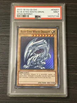 Yugioh Blue-Eyes White Dragon DPKB - EN001 Super Rare Unlimited PSA 9 7146 - Image 1