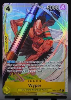 Wyper OP08-110 Alt Art Two Legends One Piece TCG Card Game NM - Image 1